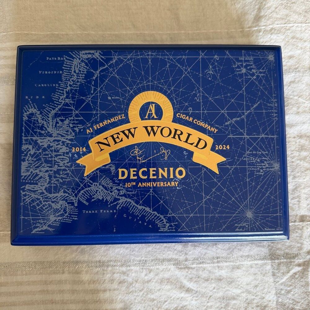 New World by AJ Fernandez Decenio Empty Cigar Box